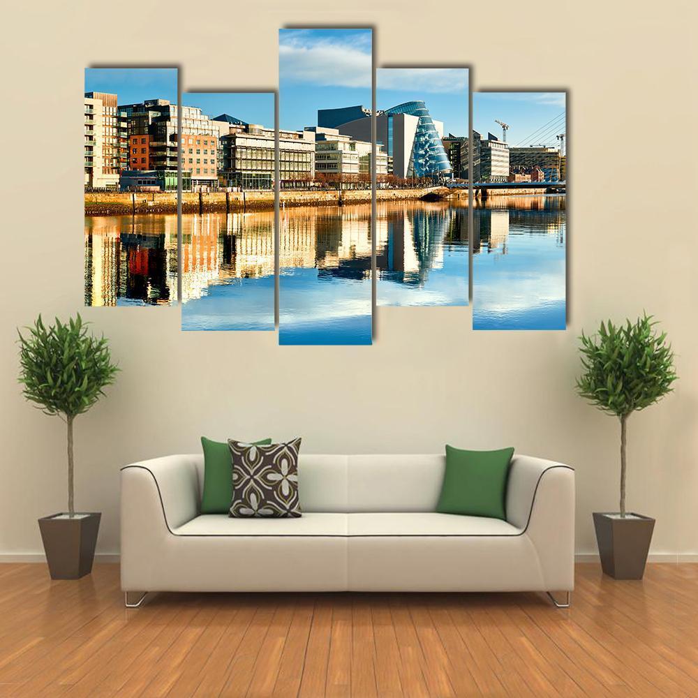 Dublin City Canvas Wall Art-5 Pop-Gallery Wrap-47" x 32"-Tiaracle