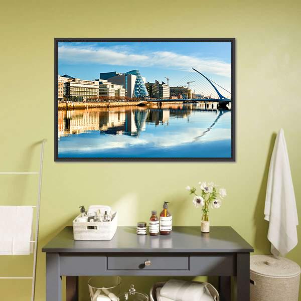 Dublin City Canvas Wall Art-3 Horizontal-Gallery Wrap-25" x 16"-Tiaracle