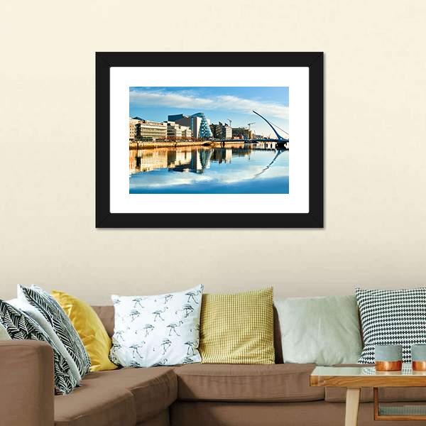 Dublin City Canvas Wall Art-1 Piece-Framed Print-20" x 16"-Tiaracle