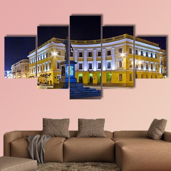 Duke Of Richelieu Monument Canvas Wall Art-5 Star-Gallery Wrap-62" x 32"-Tiaracle