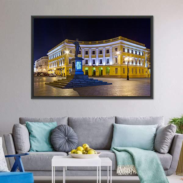 Duke Of Richelieu Monument Canvas Wall Art-3 Horizontal-Gallery Wrap-25" x 16"-Tiaracle