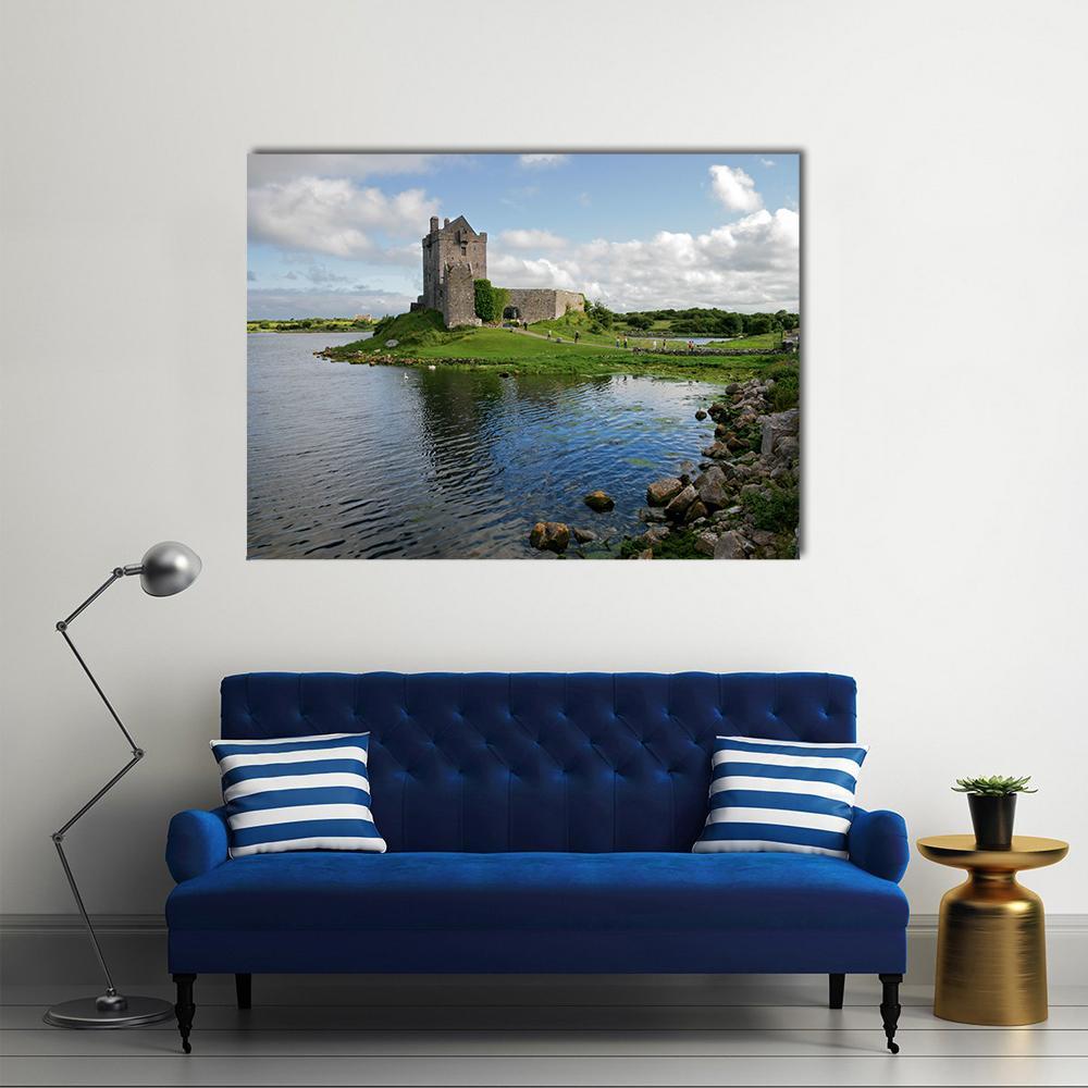 Dunguaire Castle Canvas Wall Art-4 Horizontal-Gallery Wrap-34" x 24"-Tiaracle