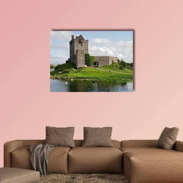 Dunguaire Castle Canvas Wall Art-1 Piece-Gallery Wrap-36" x 24"-Tiaracle