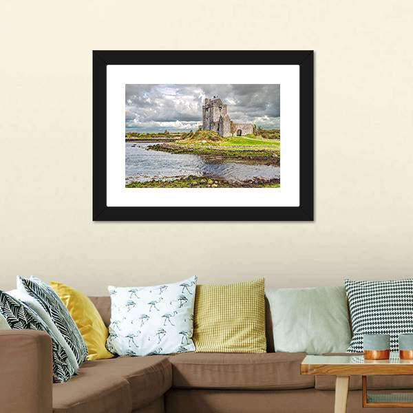 Dunguaire Castle Canvas Wall Art-1 Piece-Framed Print-20" x 16"-Tiaracle