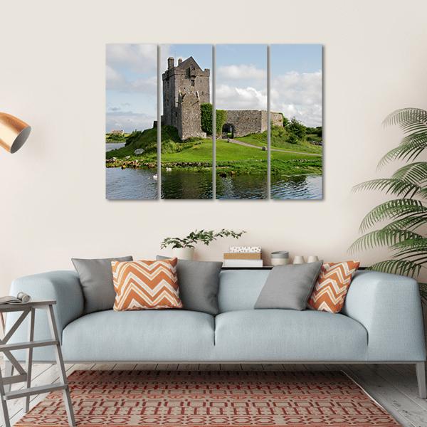 Dunguaire Castle Canvas Wall Art-5 Horizontal-Gallery Wrap-22" x 12"-Tiaracle