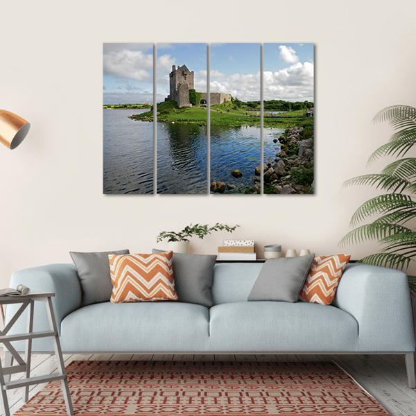 Dunguaire Castle Canvas Wall Art-4 Horizontal-Gallery Wrap-34" x 24"-Tiaracle