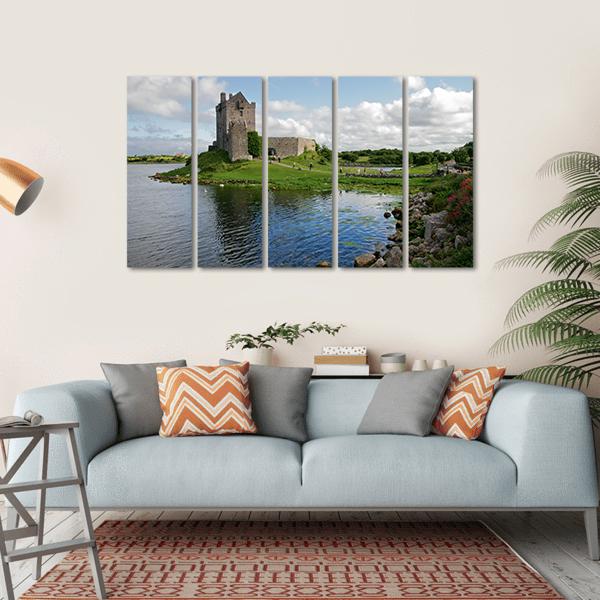 Dunguaire Castle Canvas Wall Art-5 Horizontal-Gallery Wrap-22" x 12"-Tiaracle