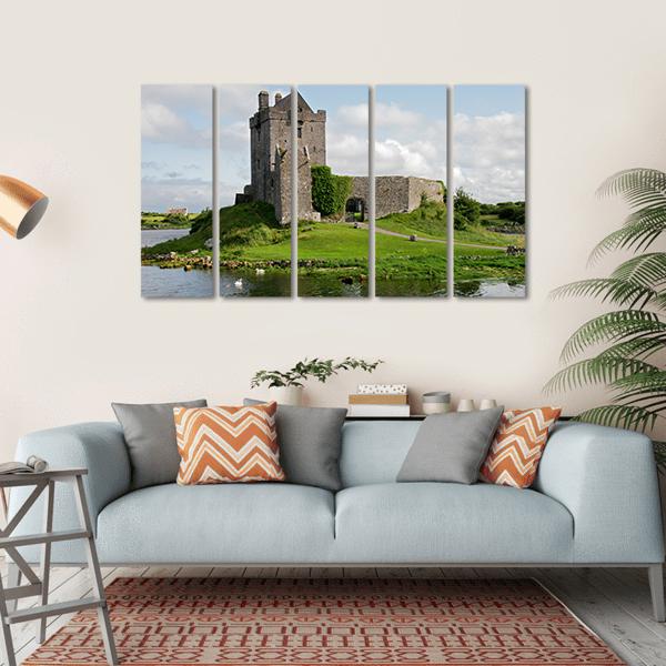 Dunguaire Castle Canvas Wall Art-5 Horizontal-Gallery Wrap-22" x 12"-Tiaracle