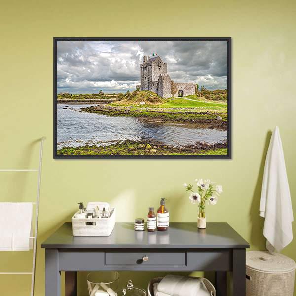 Dunguaire Castle Canvas Wall Art-5 Horizontal-Gallery Wrap-22" x 12"-Tiaracle