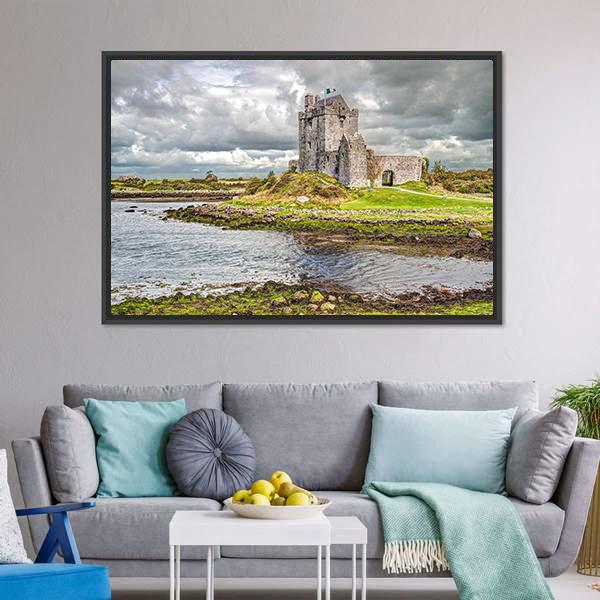 Dunguaire Castle Canvas Wall Art-5 Horizontal-Gallery Wrap-22" x 12"-Tiaracle