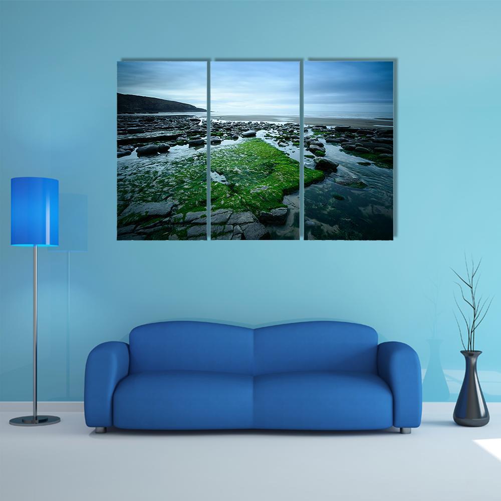 Dunraven Bay Canvas Wall Art-3 Horizontal-Gallery Wrap-37" x 24"-Tiaracle