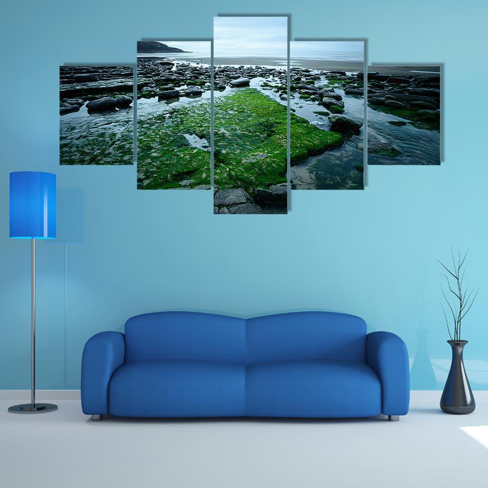 Dunraven Bay Canvas Wall Art-5 Star-Gallery Wrap-62" x 32"-Tiaracle