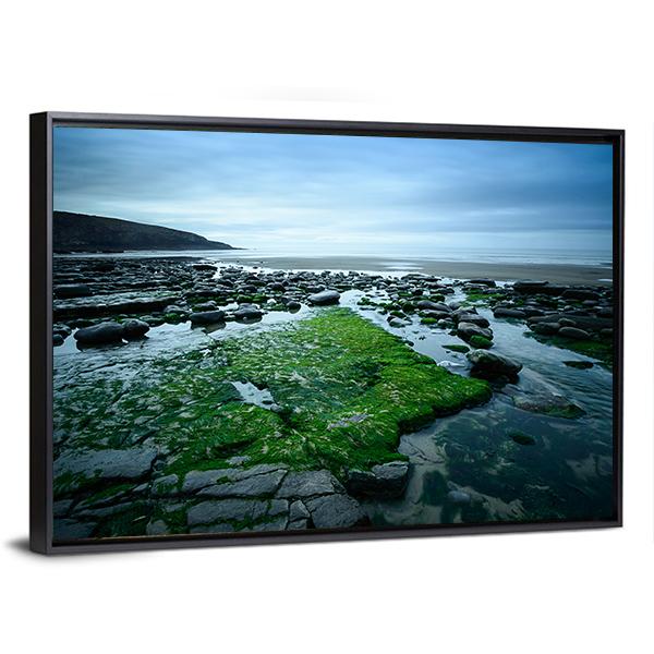 Dunraven Bay Canvas Wall Art-3 Horizontal-Gallery Wrap-25" x 16"-Tiaracle