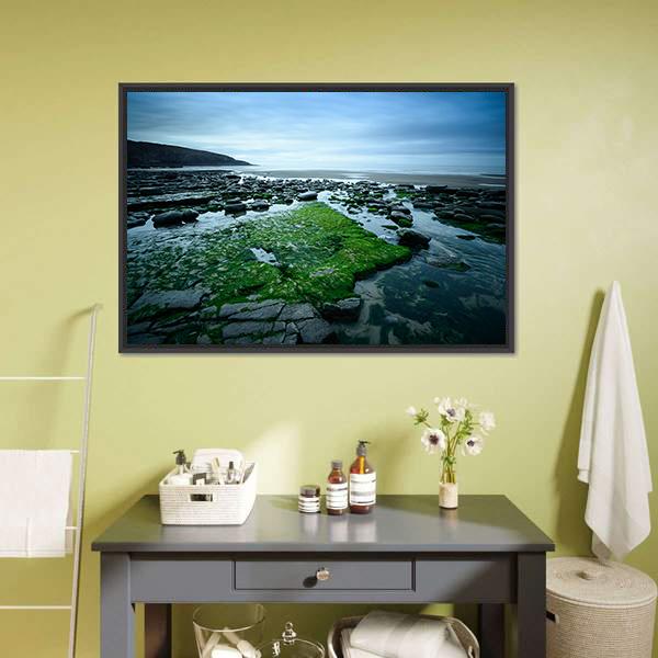 Dunraven Bay Canvas Wall Art-3 Horizontal-Gallery Wrap-25" x 16"-Tiaracle