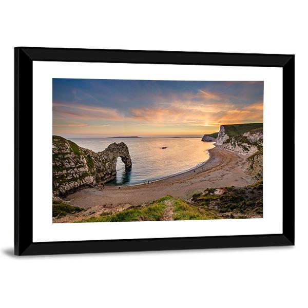 Durdle Door Canvas Wall Art-3 Horizontal-Gallery Wrap-25" x 16"-Tiaracle