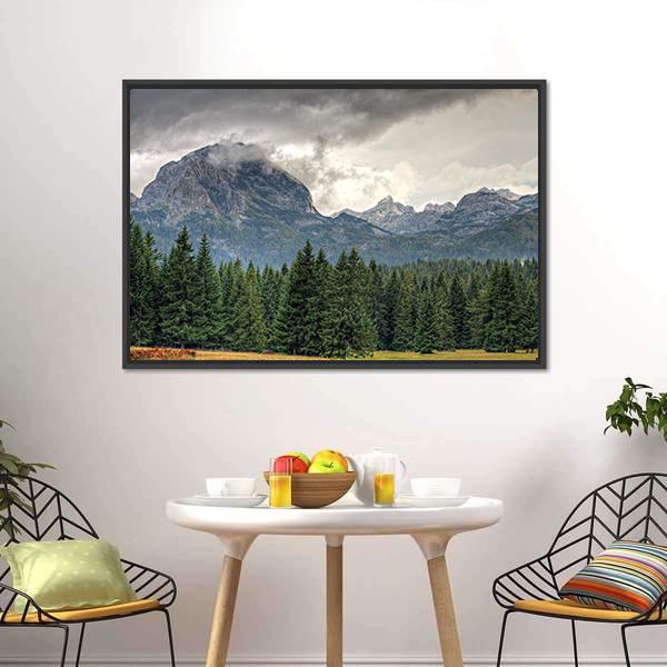 Durmitor National Park Canvas Wall Art-1 Piece-Floating Frame-24" x 16"-Tiaracle