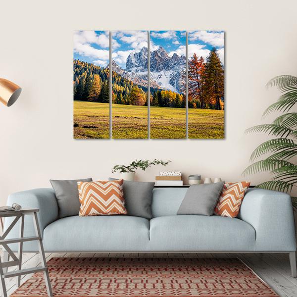 Durrenstein Mountain Canvas Wall Art-4 Horizontal-Gallery Wrap-34" x 24"-Tiaracle
