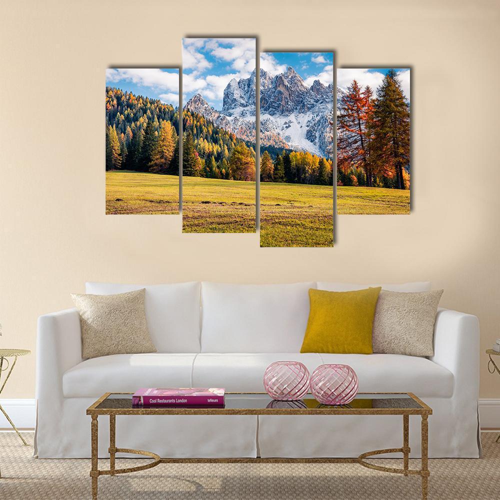 Durrenstein Mountain Canvas Wall Art-4 Pop-Gallery Wrap-50" x 32"-Tiaracle