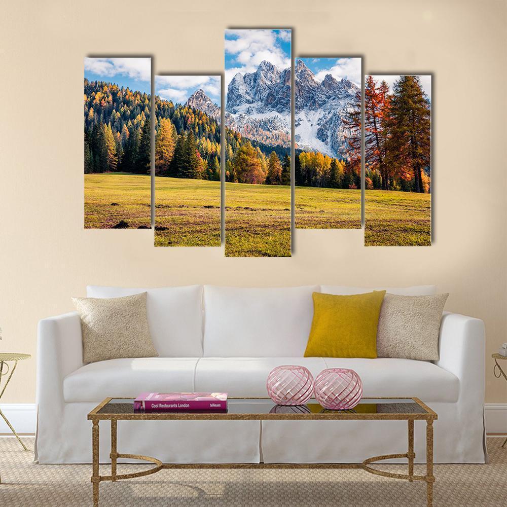 Durrenstein Mountain Canvas Wall Art-5 Pop-Gallery Wrap-47" x 32"-Tiaracle