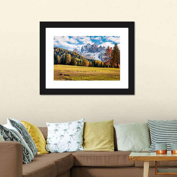 Durrenstein Mountain Canvas Wall Art-1 Piece-Framed Print-20" x 16"-Tiaracle