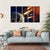 Earth & Flying Asteroids Canvas Wall Art-5 Horizontal-Gallery Wrap-22" x 12"-Tiaracle