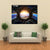 Earth & Spacecraft Canvas Wall Art-4 Horizontal-Gallery Wrap-34" x 24"-Tiaracle