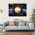 Earth & Spacecraft Canvas Wall Art-4 Horizontal-Gallery Wrap-34" x 24"-Tiaracle