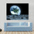 Earth From Moon Canvas Wall Art-4 Horizontal-Gallery Wrap-34" x 24"-Tiaracle
