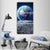 Earth From Moon Surface Vertical Canvas Wall Art-3 Vertical-Gallery Wrap-12" x 25"-Tiaracle