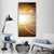 Earth In Cosmos & Bright Sun Vertical Canvas Wall Art-3 Vertical-Gallery Wrap-12" x 25"-Tiaracle