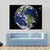 Earth & Moon From Space Canvas Wall Art-3 Horizontal-Gallery Wrap-37" x 24"-Tiaracle