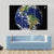 Earth & Moon From Space Canvas Wall Art-3 Horizontal-Gallery Wrap-37" x 24"-Tiaracle
