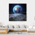 Earth From Moon Surface Canvas Wall Art-4 Square-Gallery Wrap-17" x 17"-Tiaracle