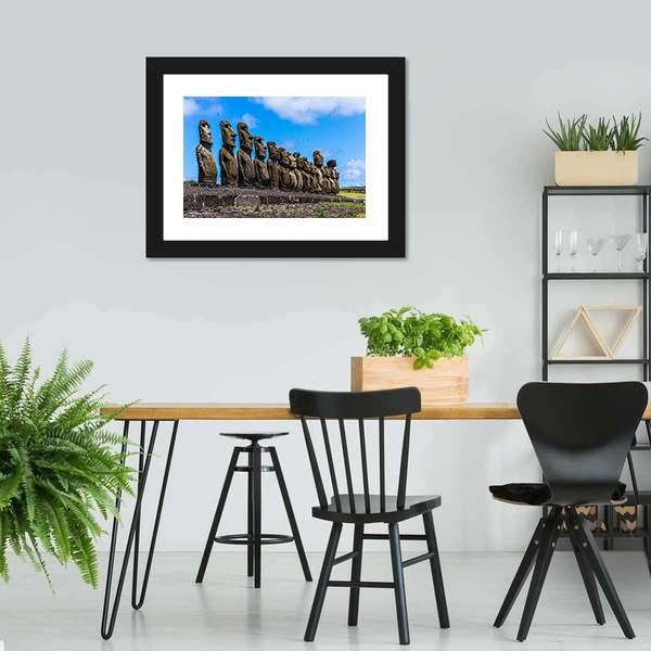 Easter Island Chile Canvas Wall Art-5 Horizontal-Gallery Wrap-22" x 12"-Tiaracle