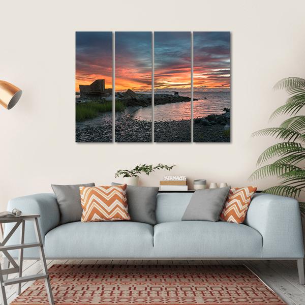 Eastern Shore In Virginia Canvas Wall Art-4 Horizontal-Gallery Wrap-34" x 24"-Tiaracle