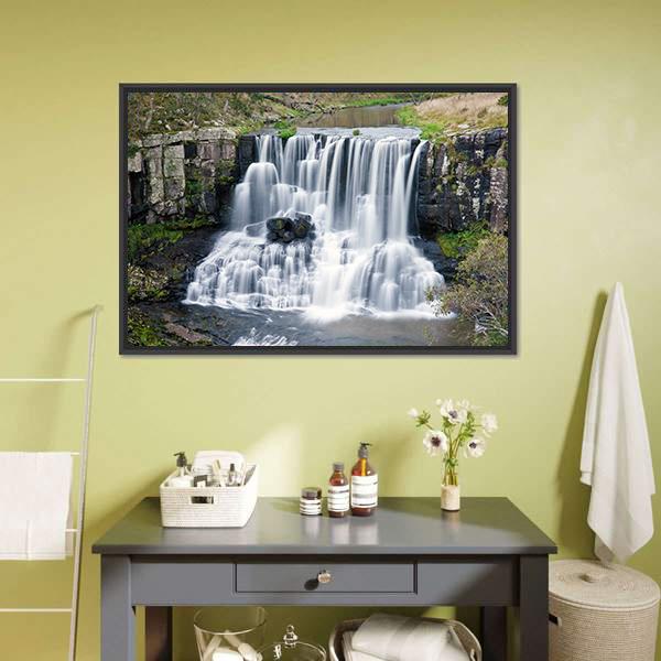 Ebor Falls Australia Canvas Wall Art-3 Horizontal-Gallery Wrap-25" x 16"-Tiaracle