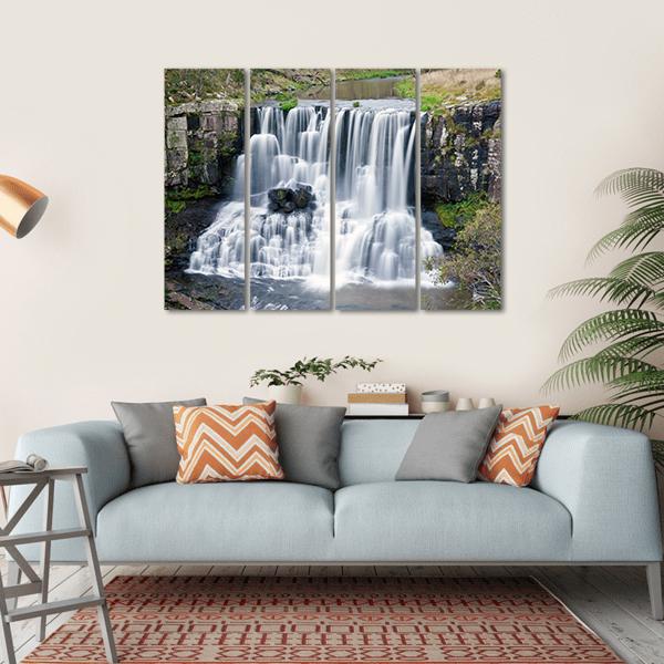 Ebor Falls Australia Canvas Wall Art-4 Horizontal-Gallery Wrap-34" x 24"-Tiaracle