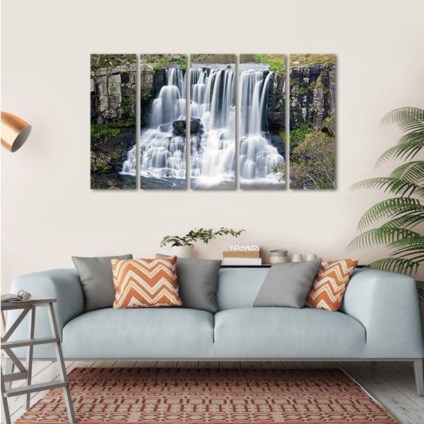 Ebor Falls Australia Canvas Wall Art-5 Horizontal-Gallery Wrap-22" x 12"-Tiaracle