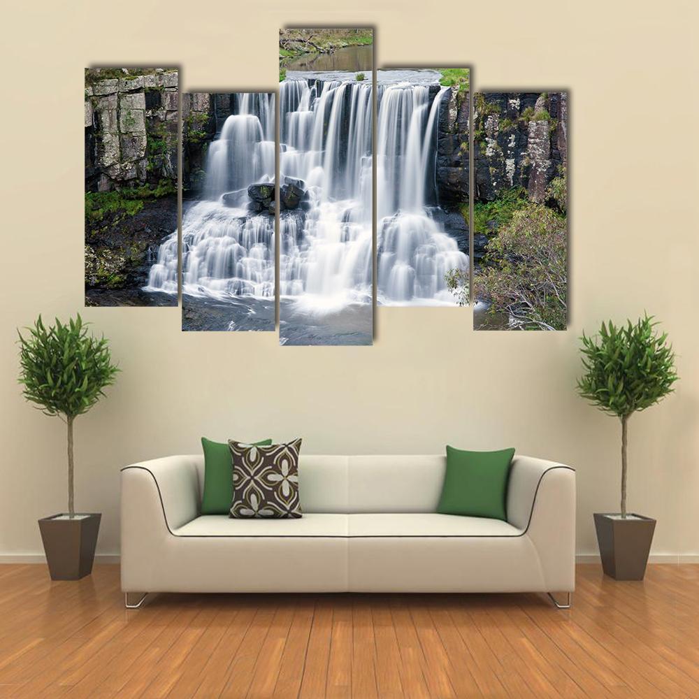 Ebor Falls Australia Canvas Wall Art-5 Pop-Gallery Wrap-47" x 32"-Tiaracle