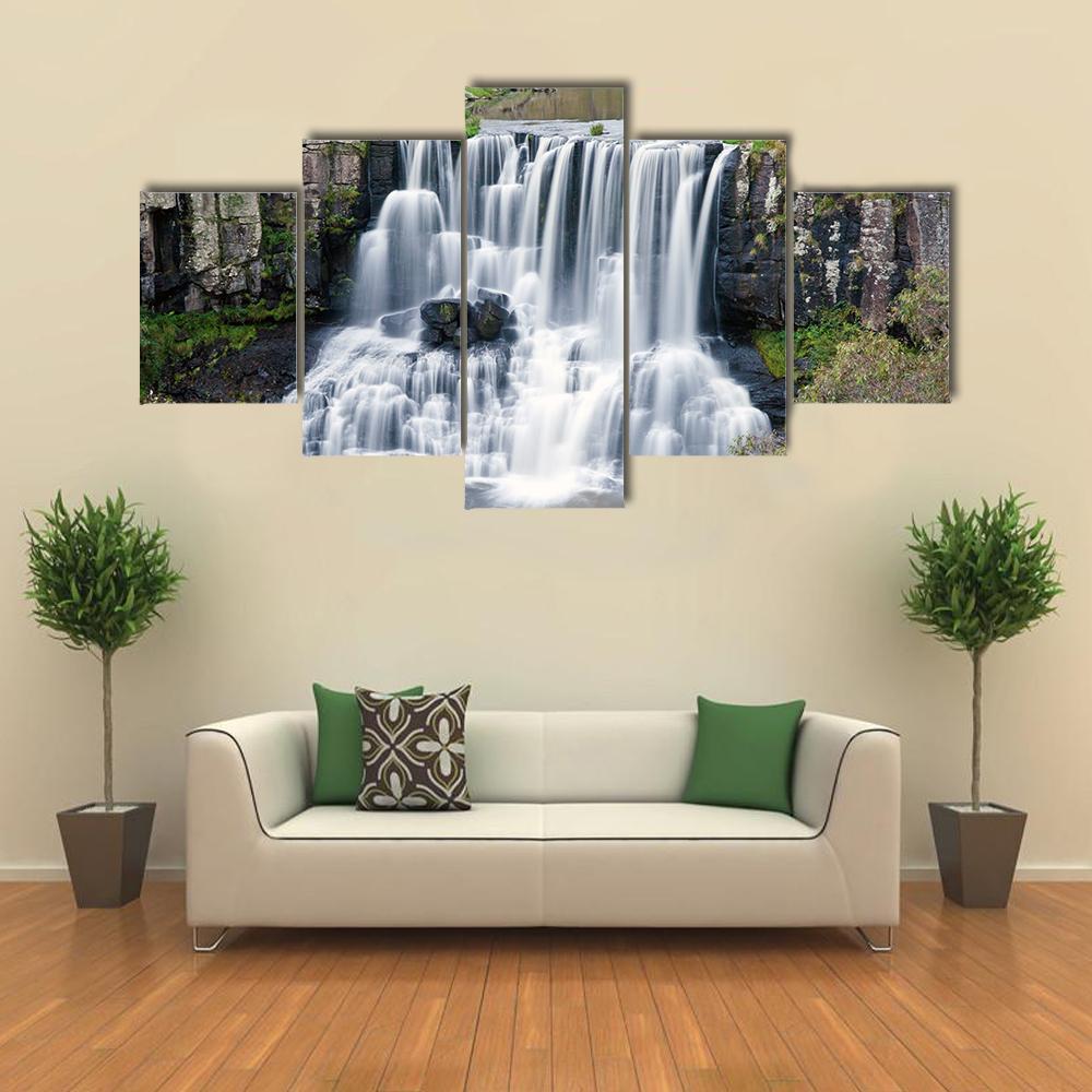 Ebor Falls Australia Canvas Wall Art-5 Star-Gallery Wrap-62" x 32"-Tiaracle