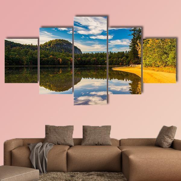 Echo Lake State Park Canvas Wall Art-5 Star-Gallery Wrap-62" x 32"-Tiaracle