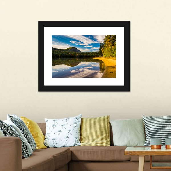 Echo Lake State Park Canvas Wall Art-1 Piece-Framed Print-20" x 16"-Tiaracle