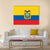 Ecuador Flag Canvas Wall Art-1 Piece-Gallery Wrap-36" x 24"-Tiaracle