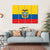 Ecuador Flag Canvas Wall Art-1 Piece-Gallery Wrap-36" x 24"-Tiaracle