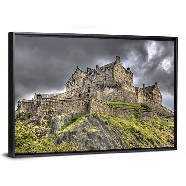 Edinburgh Castle Scotland Canvas Wall Art-5 Horizontal-Gallery Wrap-22" x 12"-Tiaracle