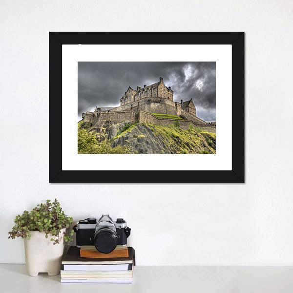Edinburgh Castle Scotland Canvas Wall Art-3 Horizontal-Gallery Wrap-25" x 16"-Tiaracle