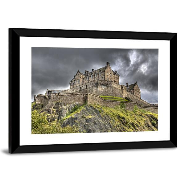 Edinburgh Castle Scotland Panoramic Canvas Wall Art-1 Piece-36" x 12"-Tiaracle
