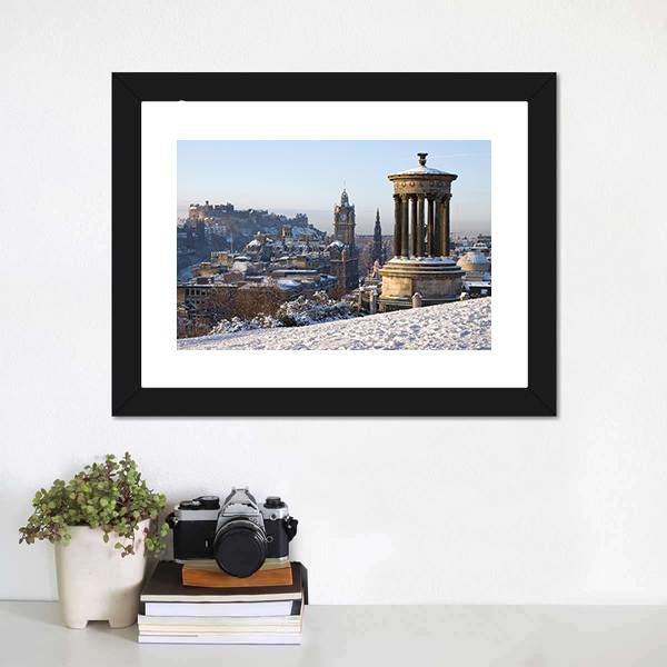 Edinburgh City Canvas Wall Art-5 Horizontal-Gallery Wrap-22" x 12"-Tiaracle