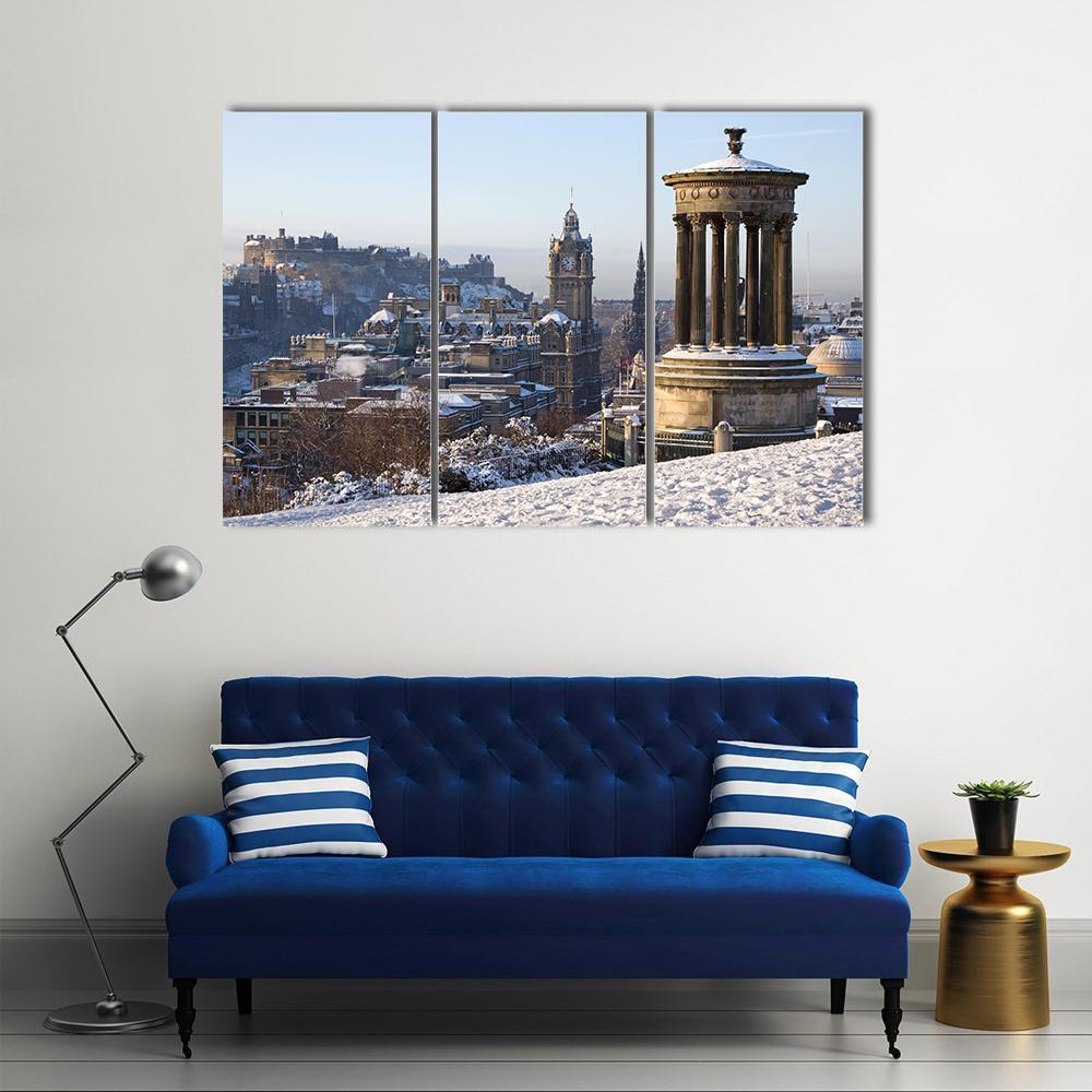 Edinburgh City Canvas Wall Art-3 Horizontal-Gallery Wrap-37" x 24"-Tiaracle