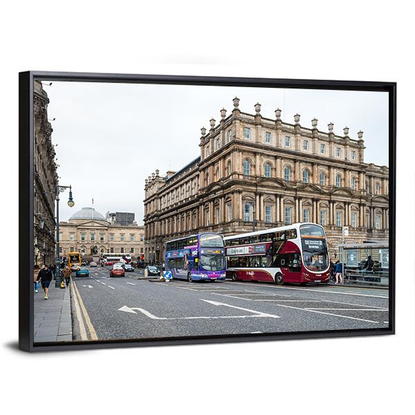 Edinburgh City View Scotland Canvas Wall Art-3 Horizontal-Gallery Wrap-25" x 16"-Tiaracle
